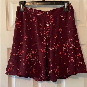 Express Floral mini skirt